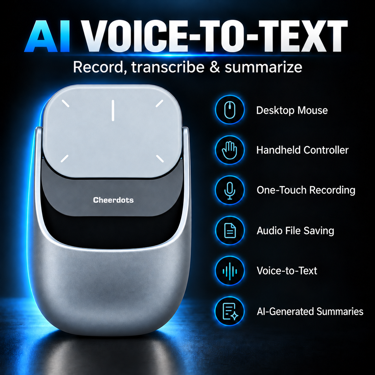 Cheerdots2 AI Working | Voice-to-Text Mouse, No Subscription