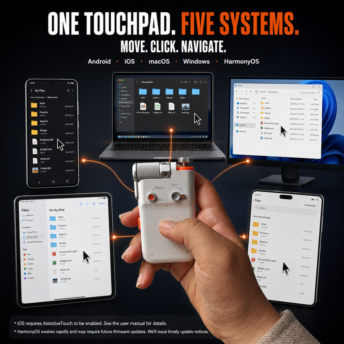 CheerPlay Remote & Fidget Toy – Trackpad Controller Gift for Phone/Tablet