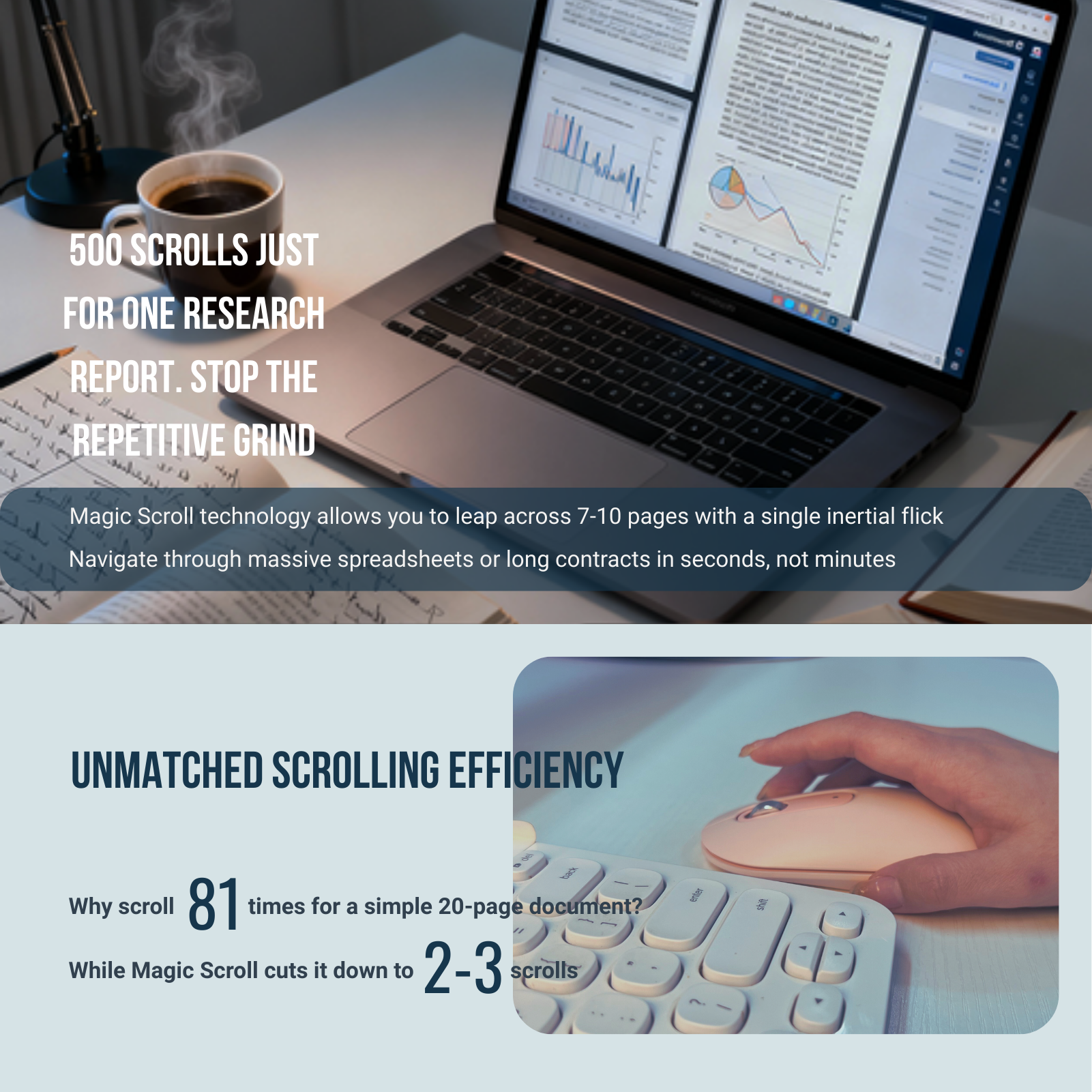 Cheerdots Magic-Scrolling Mouse