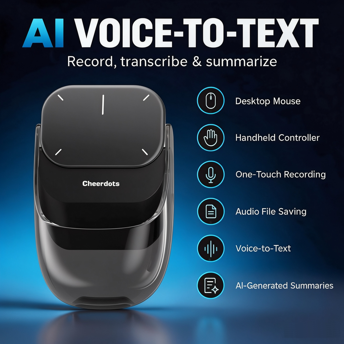 Cheerdots2 AI Working | Voice-to-Text Mouse, No Subscription