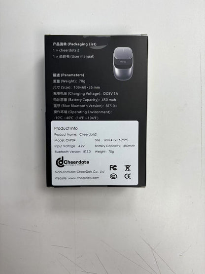 Cheerdots2 Bluetooth Split Mouse & Presentation Clicker